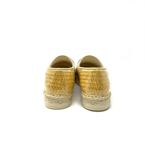 Chanel Interlocking CC Raffia Logo Espadrilles - Picture 6 of 7